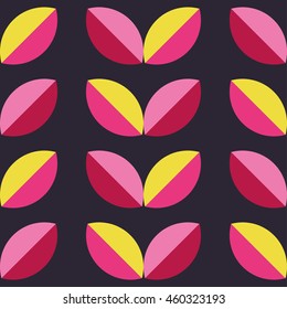 Seamless vector background with decorative leaves. Print. Cloth design, wallpaper.