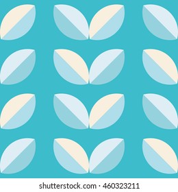 Seamless vector background with decorative leaves. Print. Cloth design, wallpaper.