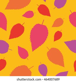 Seamless vector background with decorative leaves. Print. Cloth design, wallpaper.