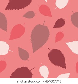 Seamless vector background with decorative leaves. Print. Cloth design, wallpaper.