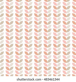 Seamless vector background with decorative leaves. Print. Cloth design, wallpaper.