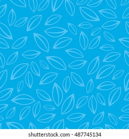 Seamless vector background with decorative leaves. Print. Cloth design, wallpaper.