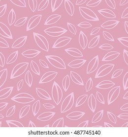 Seamless vector background with decorative leaves. Print. Cloth design, wallpaper.