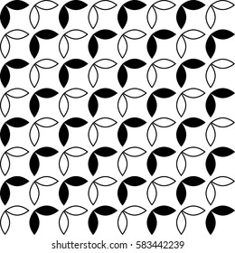 Seamless vector background with decorative leaves. Spring, summer. Print. Cloth design, wallpaper.