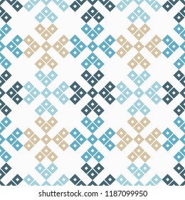 Seamless vector background with decorative snowflakes. Winter pattern. Can be used for wallpaper, textile, invitation card, wrapping, web page background.