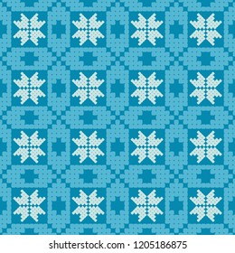 Seamless vector background with decorative snowflakes. Winter pattern. Can be used for wallpaper, textile, invitation card, wrapping, web page background.