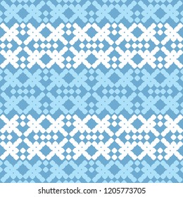 Seamless vector background with decorative snowflakes. Winter pattern. Can be used for wallpaper, textile, invitation card, wrapping, web page background.