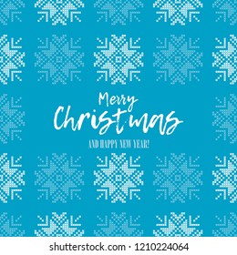 Seamless vector background with decorative snowflakes. Merry Christmas and Happy New Year! Winter pattern. Can be used for wallpaper, textile, invitation card, wrapping, web page background.