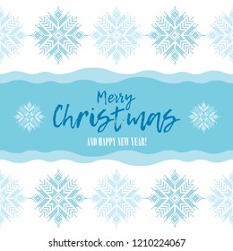 Seamless vector background with decorative snowflakes. Merry Christmas and Happy New Year! Winter pattern. Can be used for wallpaper, textile, invitation card, wrapping, web page background.