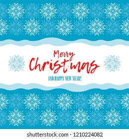 Seamless vector background with decorative snowflakes. Merry Christmas and Happy New Year! Winter pattern. Can be used for wallpaper, textile, invitation card, wrapping, web page background.