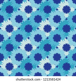 Seamless vector background with decorative snowflakes. Happy Winter! Can be used for wallpaper, textile, invitation card, wrapping, web page background.