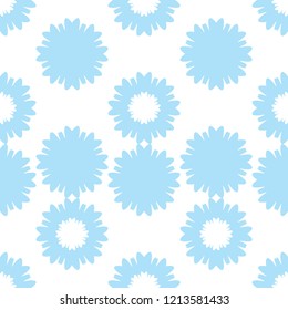 Seamless vector background with decorative snowflakes. Happy Winter! Can be used for wallpaper, textile, invitation card, wrapping, web page background.