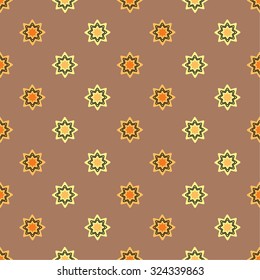Seamless vector background with decorative stars