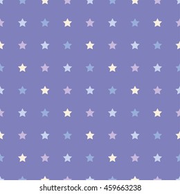 Seamless vector background with decorative stars. Print. Cloth design, wallpaper.