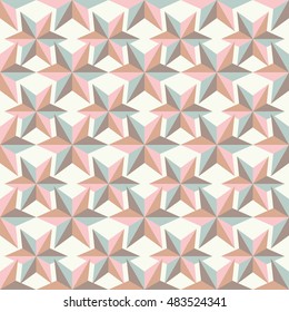 Seamless vector background with decorative stars. Print. Cloth design, wallpaper.