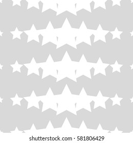 Seamless vector background with decorative stars. Print. Cloth design, wallpaper.