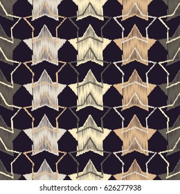 Seamless vector background with decorative stars.

