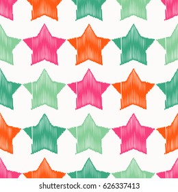 Seamless vector background with decorative stars.