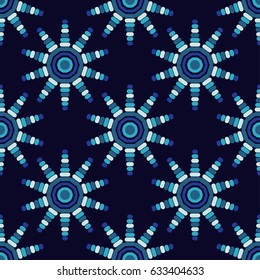 Seamless vector background with decorative stars.
