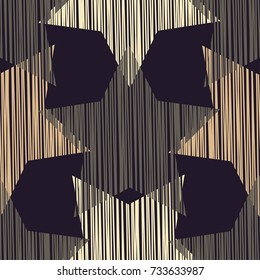 Seamless vector background with decorative stars. Scratches, grunge texture. Textile rapport.