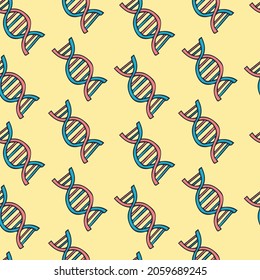 Nahtlose Vektorhintergrund mit Dna-Verbindungen