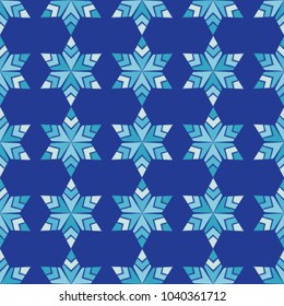 Seamless vector background with doodle snowflakes. Winter pattern. Textile rapport.