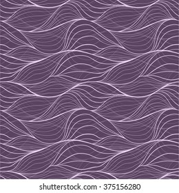 Seamless vector background. Drawing - intersecting flowing lines.