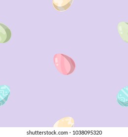 Seamless vector background of Easter Eggs