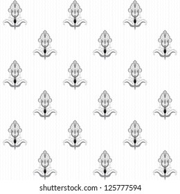 Seamless vector background. Floral damask pattern. Easily edit the colors.