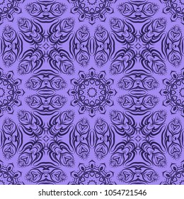 seamless vector background. Floral decorative design for print, wallpaper