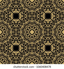 seamless vector background. Floral decorative design for print, wallpaper