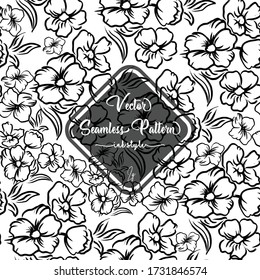 A seamless vector background. Floral pattern.