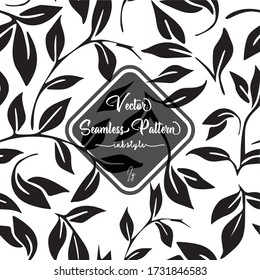 A seamless vector background. Floral pattern.