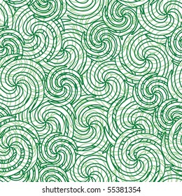 Seamless vector background. Floral swirl ornament pattern
