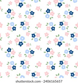 seamless vector background. flower textured