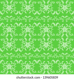 Seamless vector background with flowers