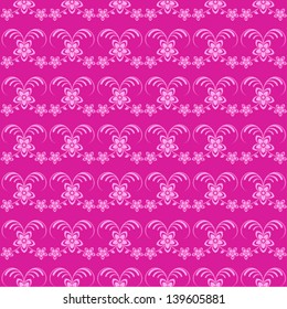 Seamless vector background with flowers