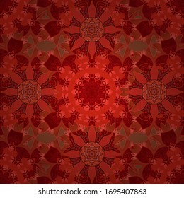Seamless vector background with flowers. Children style. Colour Spring Theme seamless pattern Background. Flat Flower Elements Design.