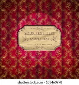 seamless vector background, with a frame with effect of old times under light of searchlights, spotlights