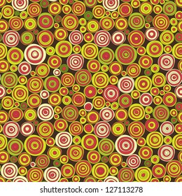 Seamless vector background with funny circles