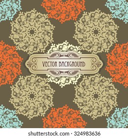 Seamless vector background in gentle colors