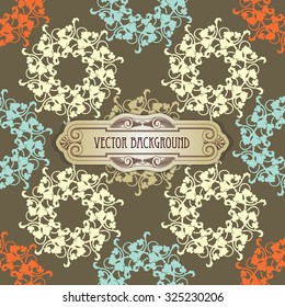 Seamless vector background in gentle colors