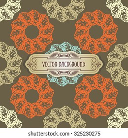 Seamless vector background in gentle colors