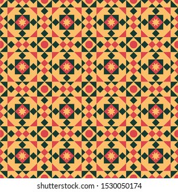 Seamless vector background with geometric seamless pattern style rounded , triangle and square pattern style