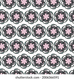 Seamless vector background with geometric pattern for printing, textiles, packaging, wallpaper, design, children's clothing