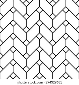 Seamless vector background. The geometric pattern by stripes, lines, rhombuses.