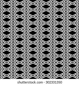 Seamless vector background. The geometric pattern by stripes, lines, rhombuses.