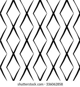 Seamless vector background. The geometric pattern by stripes, lines, rhombuses.

