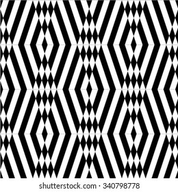 Seamless vector background. The geometric pattern by stripes, lines, rhombuses.