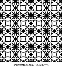 Seamless vector background. The geometric pattern by stripes, lines, rhombuses.